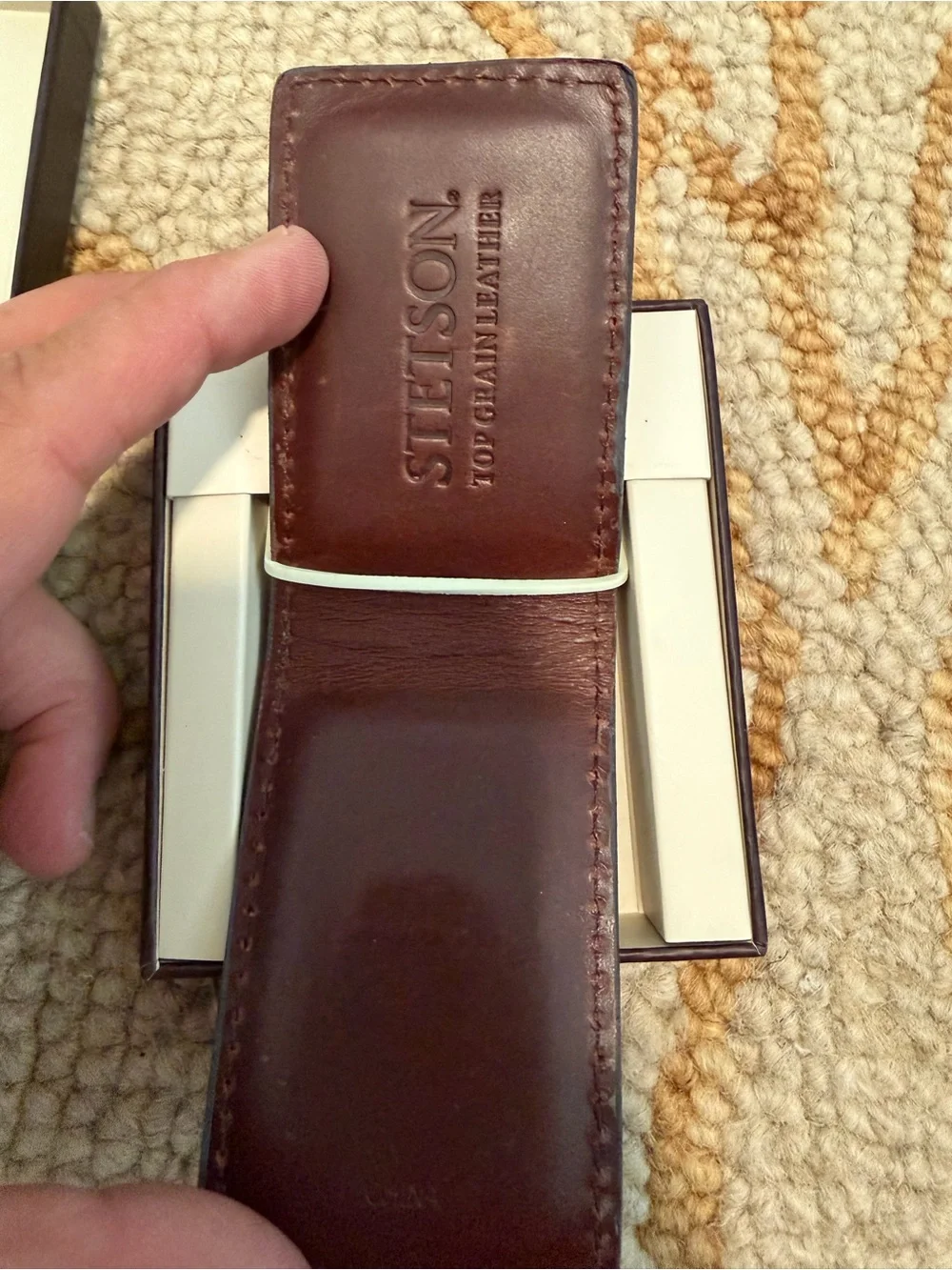 Stetson Leather Money clip